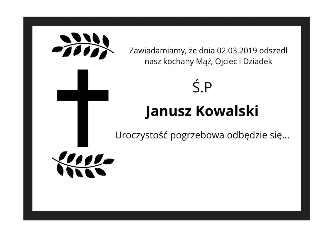 Co zawiera klepsydra pogrzebowa