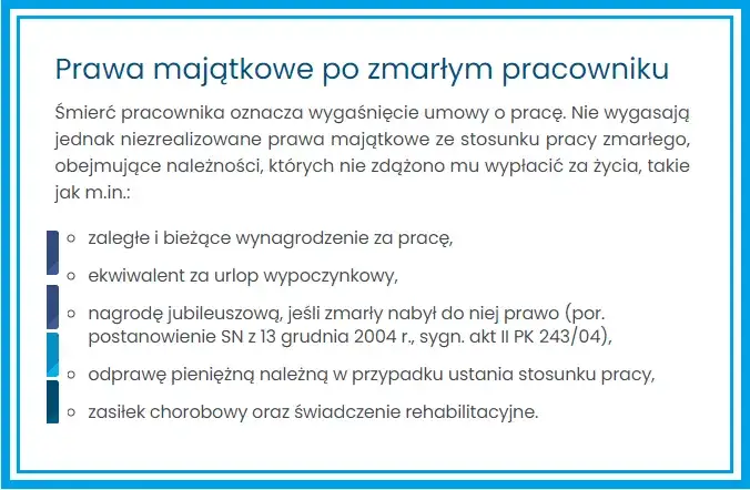 Zdjęcie Na kogo lista płac po śmierci pracownika? Sprawdź, kto ma prawo do wypłaty